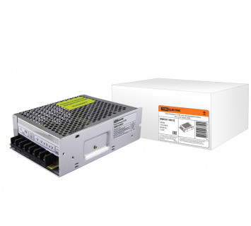 Блок питания 100Вт-12В-IP20  для светодиодных лент и модулей, метал TDM