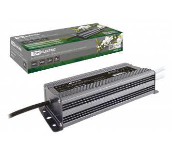 Блок питания 150Вт-12В-IP67 для светодиодных лент и модулей DC 12В, металл TDM