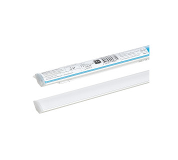 Алюминиевый профиль угловой 1616 (2 м), матовый рассеиватель, 2 заглушки, 4 крепежа TDM