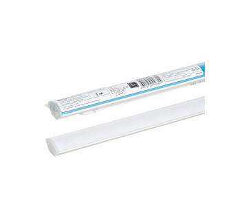 Алюминиевый профиль угловой 1616 (1 м), матовый рассеиватель, 2 заглушки, 2 крепежа TDM