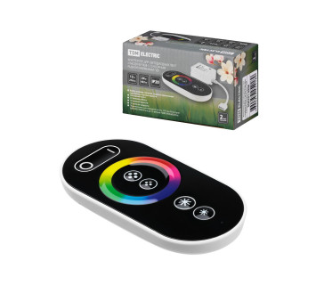Контроллер для светодиодных лент и модулей RGB-RF-12В-18А-216Вт-IP20, 3 канала, сенсорный пульт, TDM