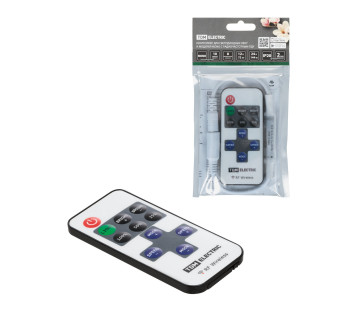 Контроллер для светодиодных лент и модулей MONO-RF-12В-6A-72Вт-IP20, 1 канал, пульт 11 кнопок, TDM