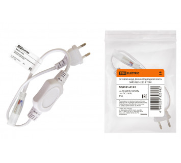 Сетевой шнур для светодиодной ленты SMD2835-220 В TDM