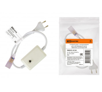 Сетевой шнур для светодиодной ленты SMD5050-220 В-RGB TDM