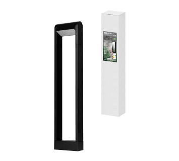 Светильник садово-парковый LED, Аура, H800 мм, 6 Вт, 4000 K, алюм./черн., IP65, TDM