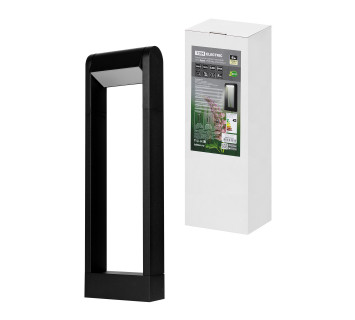 Светильник садово-парковый LED, Аура, H500 мм, 6 Вт, 3000 K, алюм./черн., IP65, TDM