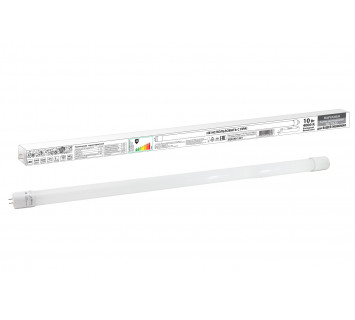 Лампа светодиодная НЛ-Т8-10 Вт-230 В-4000 К–G13, 600 мм, матовая, стекло, непов. Народная