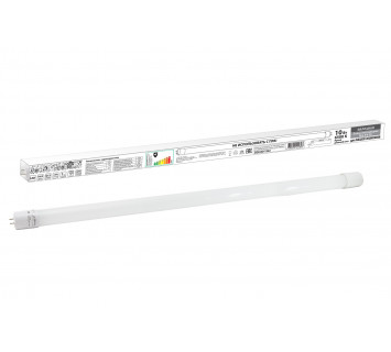 Лампа светодиодная НЛ-Т8-10 Вт-230 В-6500 К–G13, 600 мм, матовая, стекло, непов. Народная