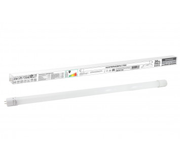 Лампа светодиодная НЛ-Т8-20 Вт-230 В-4000 К–G13, 1200 мм, матовая, стекло, непов. Народная