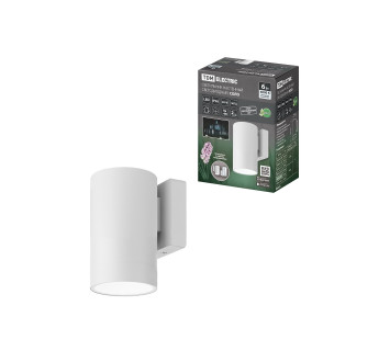 Светильник настенный LED, Соло, 6 Вт, 4000 К, H160 мм, алюм./бел., IP65, TDM