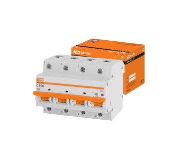Авт. выкл. ВА47-100 4Р 100А 10кА  х-ка С TDM