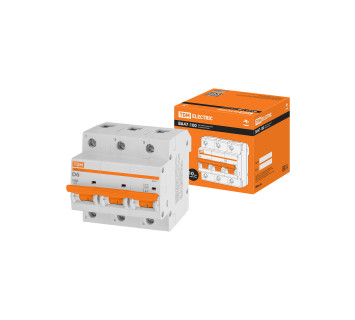 Авт. выкл. ВА47-100 3Р  6А 10кА х-ка D TDM