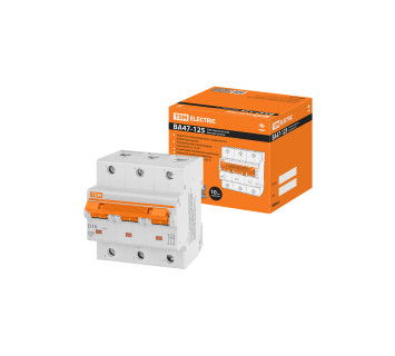 Авт. выкл. ВА47-125 3Р 16А 15кА х-ка D TDM