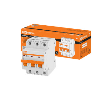 Авт. выкл.ВА47-29 3Р  3А 4,5кА х-ка D TDM