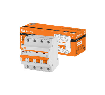 Авт. выкл.ВА47-29 4Р  3А 4,5кА х-ка D TDM