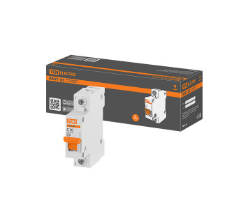 Авт. выкл.ВА47-63 1Р 10А 4,5кА х-ка С TDM