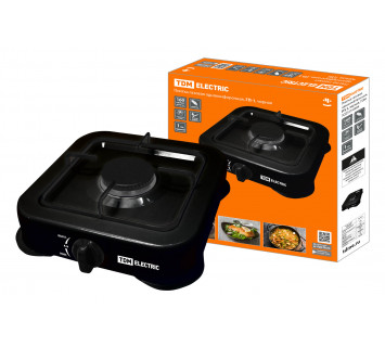 Плитка газовая одноконфорочная, ГП-1, чёрная, TDM