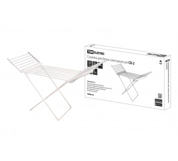 Сушилка для белья электрическая, СБ-2, 230 Вт, 20 прутьев, напольная, TDM