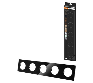 Рамка пятипостовая агат, стекло, 