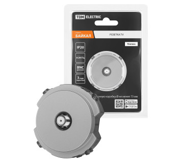 Розетка TV/SAT оконечная платина, 