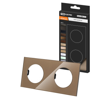 Рамка двойная бронза, стекло, 