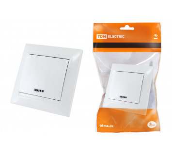Выключатель 1 кл. с подсветкой 10А белый 