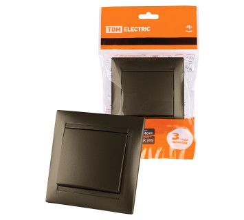 Выключатель на 2 направления 1 кл. 10А бронза 