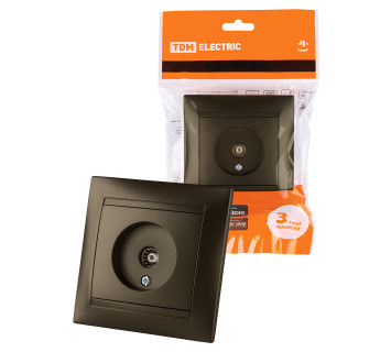 Розетка телевизионная простая (0-2400МГц, 