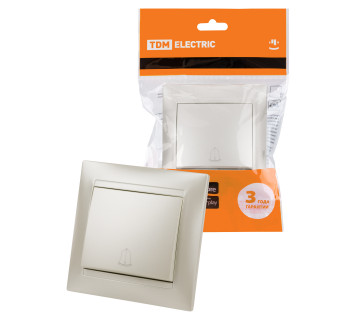 Кнопка звонковая 6А перламутр 