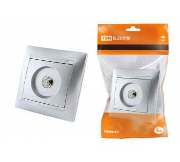 Розетка SAT (F-разъем) 0-2400МГц серебр. металлик 