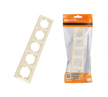 Рамка 5-ти постовая горизонтальная сл. кость 