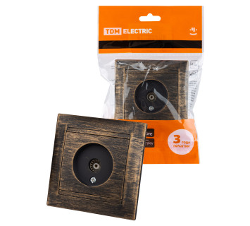 Розетка телевизионная простая (0-2400МГц, 