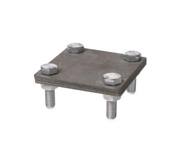 Зажим соединительный 4-х болтовой полоса-полоса 40х4 мм, термодиффузия TDM