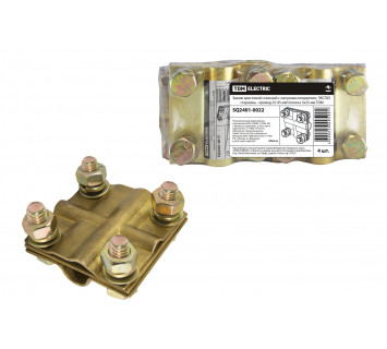 Зажим крестовой ЗКСЛ25 стержень - провод 25-95мм?/полоса 3х25мм TDM