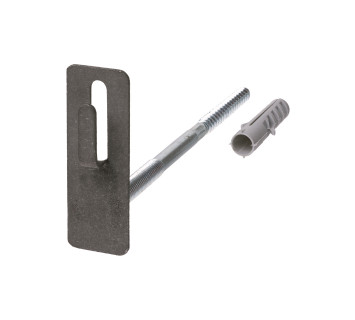 Держатель фасадный для прута ?8-10 мм длина 160 мм с дюбелем, стальной крюк TDM