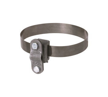 Держатель хомут ?10-250 мм нержавеющая сталь, для прута ?6-10 мм, стальной зажим термодиффузия TDM
