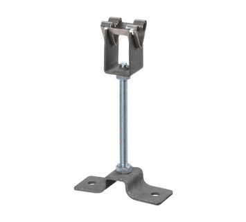 Держатель для гор. и верт. поверхностей, стал. фикс. для прута ?8 мм, выс. со шпилькой 100 мм TDM