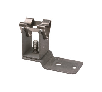 Держатель под черепицу стальной фиксатор для прута ?8 мм, основание 58 мм, гор. цинк. TDM