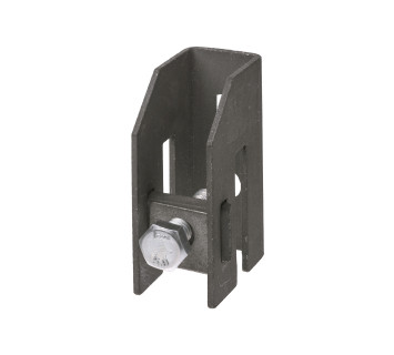 Держатель фасадный с зажимом для полосы толщиной 3-8 мм, термодиффузия TDM