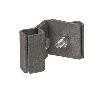 Держатель фальцевый стальной зажим 45х60 мм для прута ?6-10 мм, гор.цинк TDM