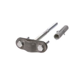 Крепление молниеприемника к стене с дюбелем длина 400 мм, ?16-20 мм, гор.цинк. TDM