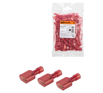 Разъем РпИп 1,5-6 плоский (папа) нейлоновый (100 шт.) TDM