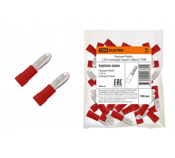 Разъем РшИп 1,25-4 штекер (папа) (100шт) TDM