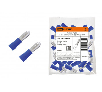 Разъем РшИп 2-5-4 штекер (папа) (100шт) TDM