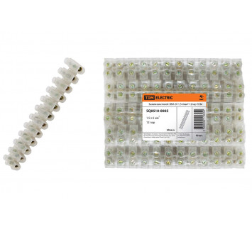 Зажим винтовой ЗВИ-20 1,5-6мм2 12пар TDM