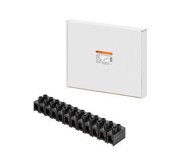 Зажим винтовой ЗВИ-150, полипропилен, 10-35 мм?, 12 пар, 100°С,черный (индивидуальная упаковка), TDM