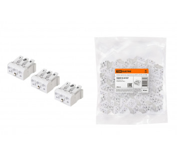 Клемма пружинная соединительная КСП3-L+N+PE, 16 A TDM