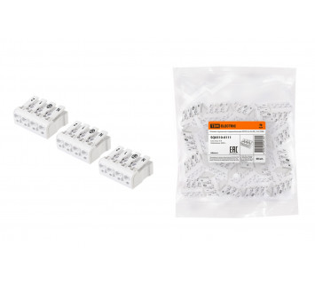 Клемма пружинная соединительная КСП4-2L+N+PE, 16 A TDM