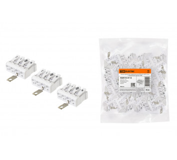 Клемма пружинная соединительная КСПз4-2L+N+PE, 16 A, с заземлением подвинт TDM