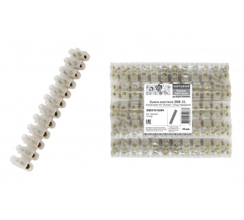 Зажим винтовой ЗВИ-20, полиэтилен 4,0-10,0 мм2, 12пар, Народный